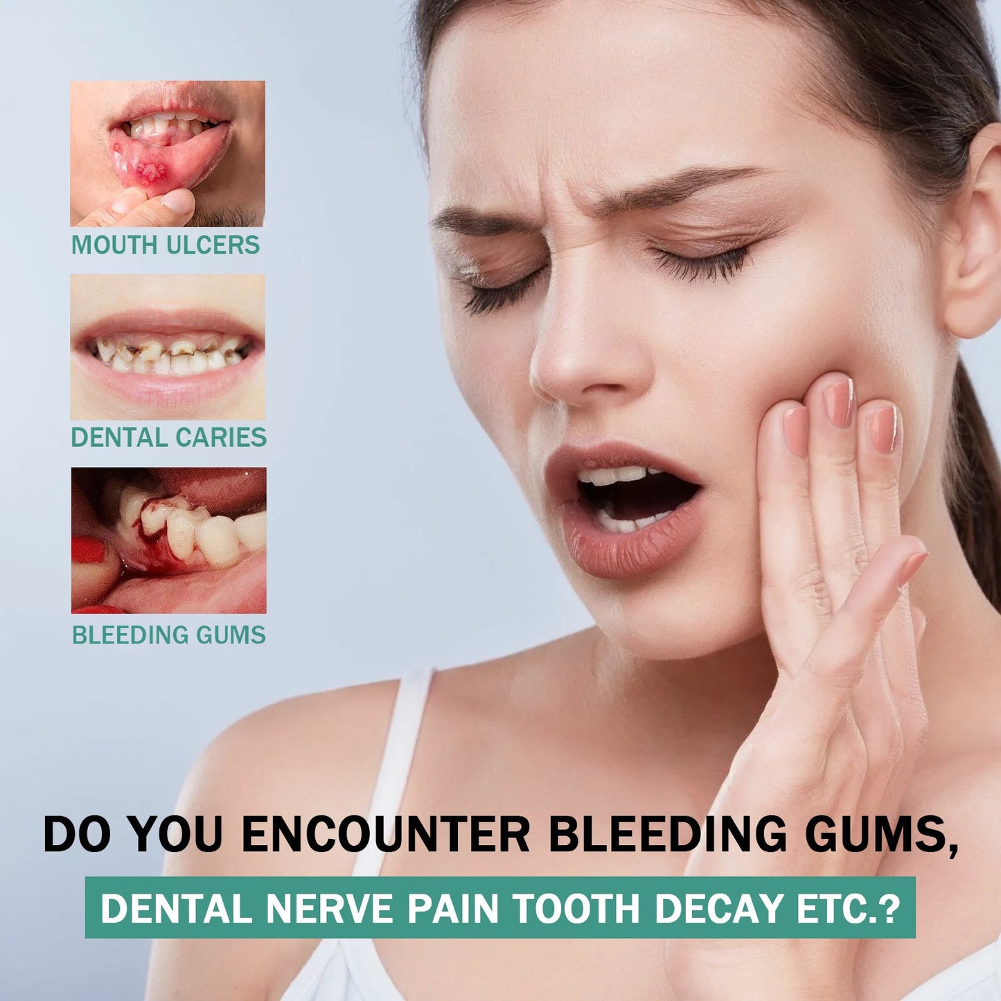 EELHOE™ Mouth Bleeding/Mouth Ulcers/Lymphatic Cell Hyperplasia at the Base of the Tongue/Oral Disease Treatment Spray
